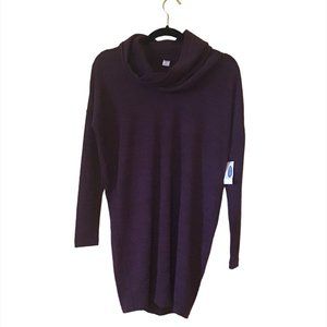 DONATING SOONNWT Oversized Comfortale Old Navy Purple Cowl Neck Sweater Dress XS